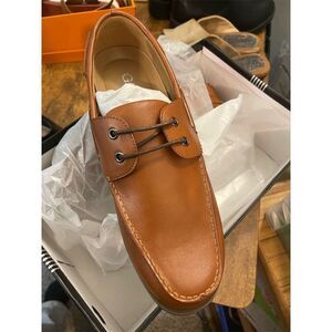 Goor Men's Oxford Leather Dress Shoes Brown Size 10. New.